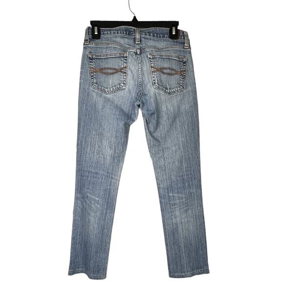 ABERCROMBIE & FITCH Erin Perfect Stretch Retro Slim Jeans 2 Short Retro Western - Picture 4 of 8
